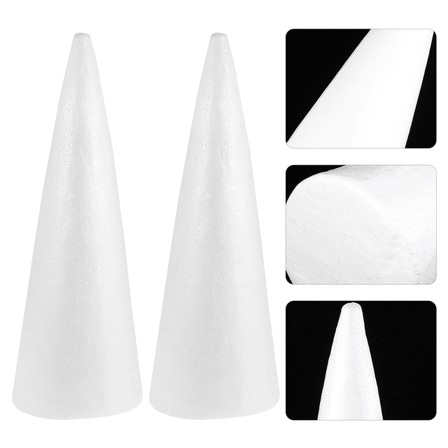 Foam Cone Christmas Craft Cones Tree Crafts Diy Floral Polystyrene